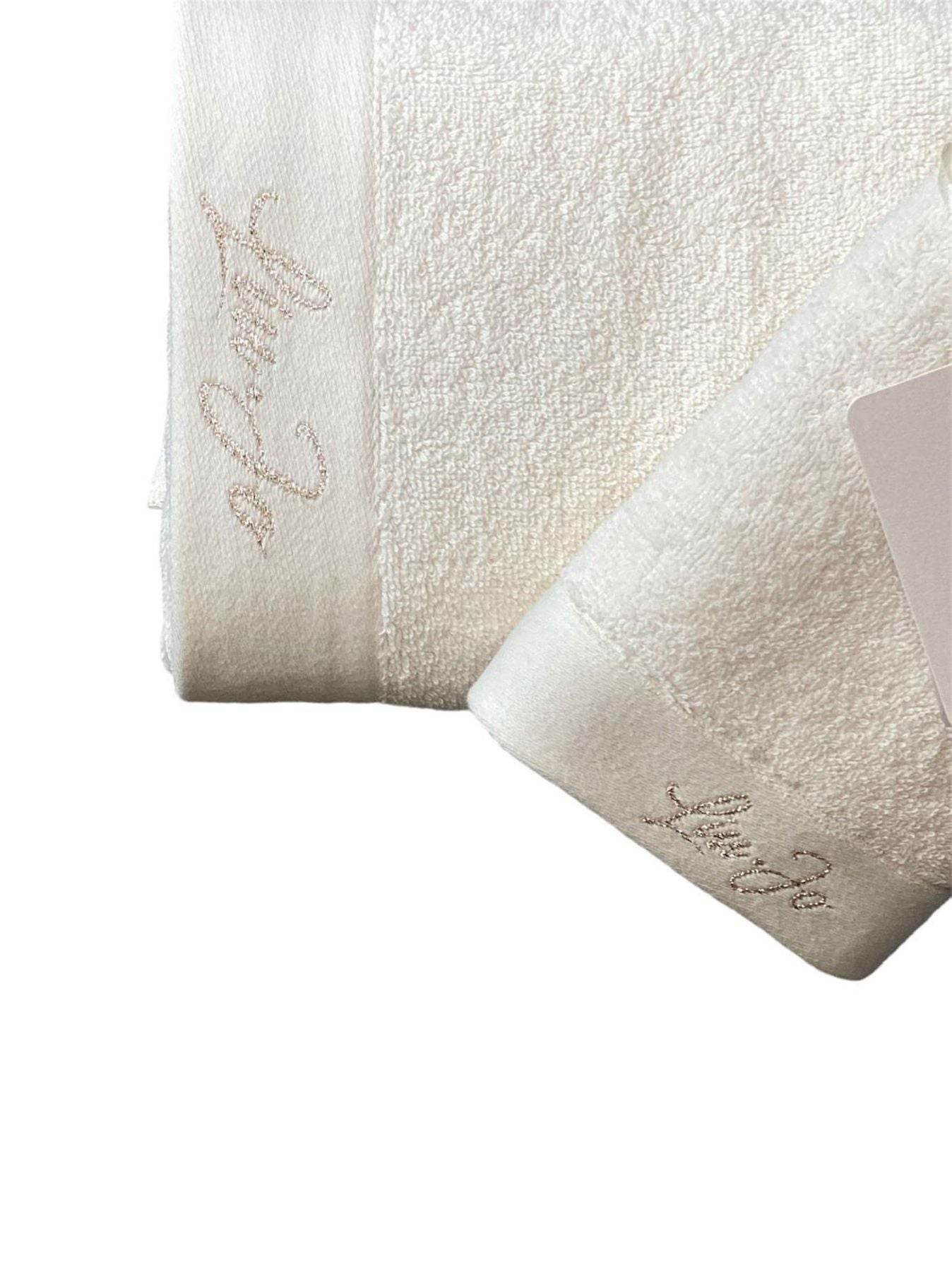 Asciugamani Coppia 1+1 Biancheria LJ coppia LB965B Liu Jo Home - evabiancheria